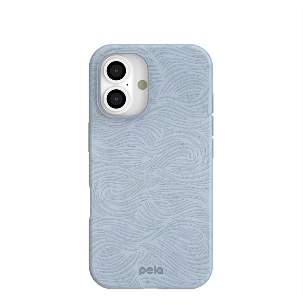 Pela iPhone 16 Powder Blue Ebb and Flow Case